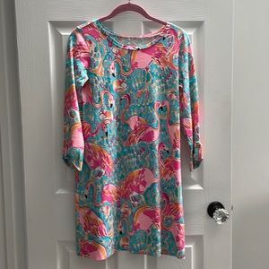 Peel and Eat! Flamingo Lilly Pulitzer dress